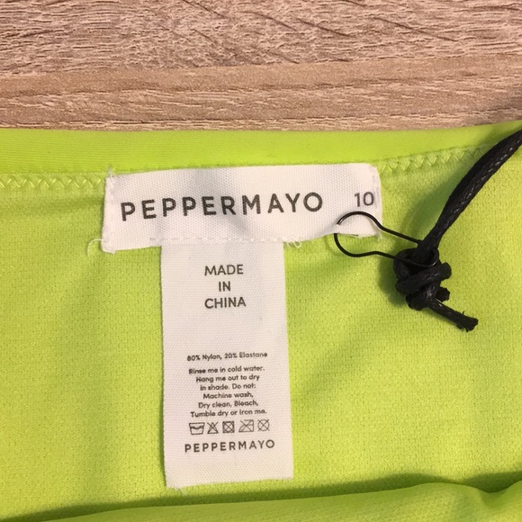NWT Peppermayo High Waisted Neon Bikini Set - Picture 8 of 8